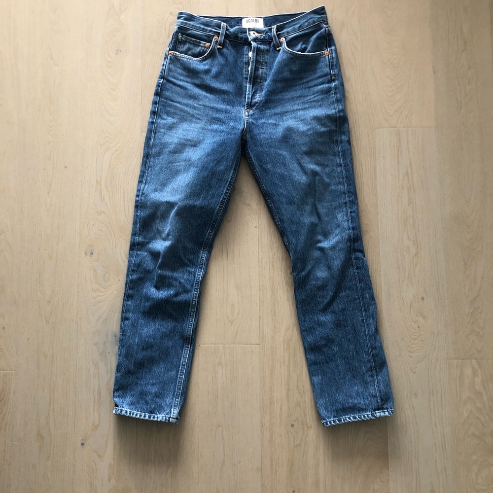 Agolde Riley Jeans in Air Blue